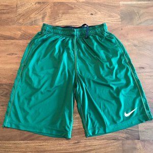 Nike Mens Green Dri-Fit Athletic Shorts